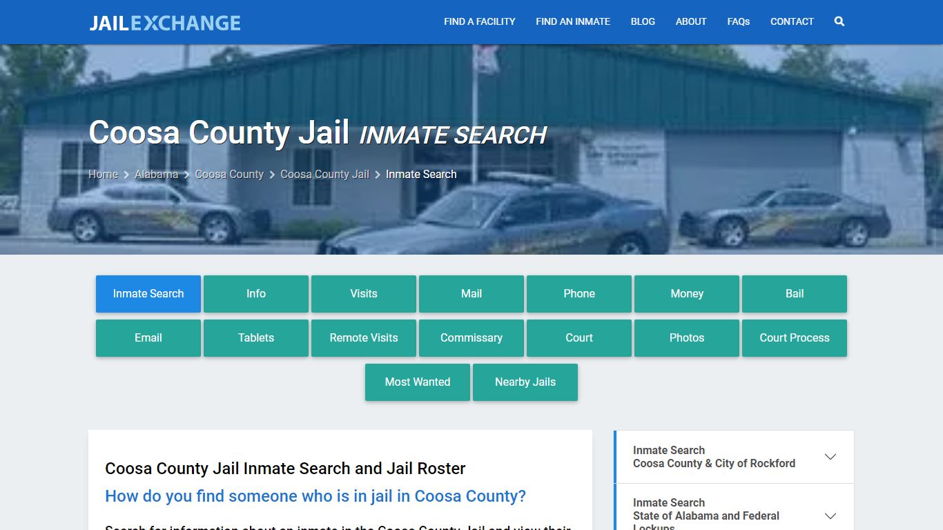 Inmate Search: Roster & Mugshots - Coosa County Jail, AL